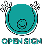 Logo Open Sign